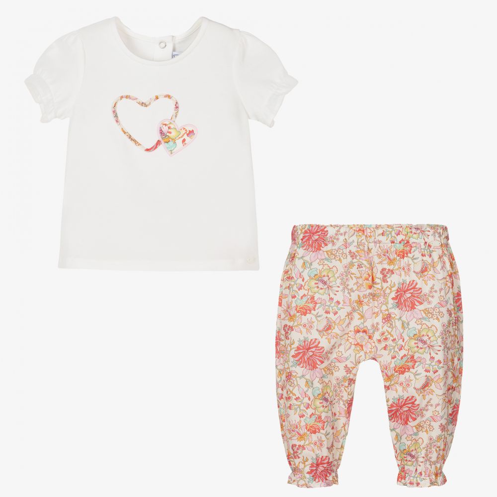 Tartine Et Chocolat floral-print two-piece set - Pink