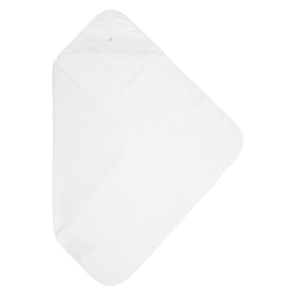 Tartine et Chocolat - White Baby Towel (79cm) | Childrensalon