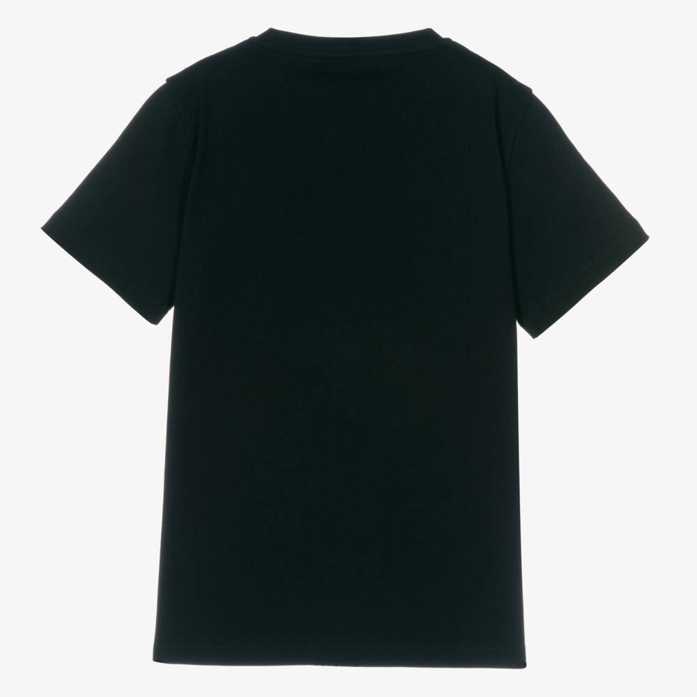 Versace-Teen Black Cotton Medusa T-Shirt | Childrensalon Outlet