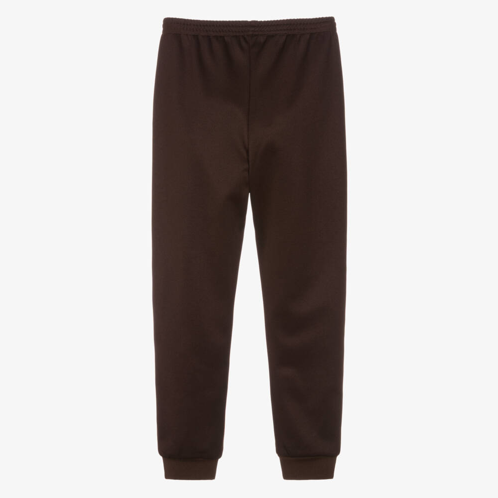 Gucci-Teen Boys Ivory & Brown Web Joggers | Childrensalon Outlet
