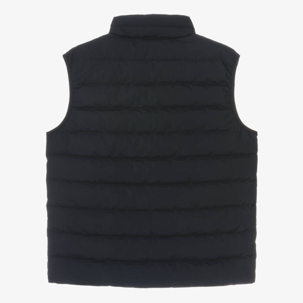 Emporio Armani-Teen Boys Navy Blue Down Gilet | Childrensalon Outlet