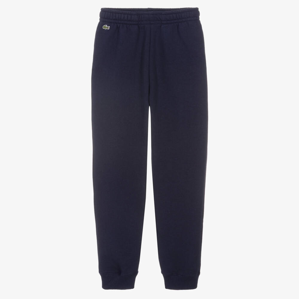 Lacoste-Teen Boys Navy Blue Jersey Joggers | Childrensalon Outlet