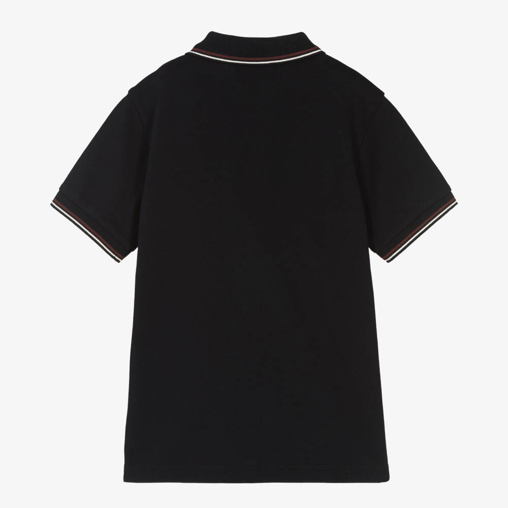 Emporio Armani-Teen Boys Navy Blue Polo Shirt | Childrensalon Outlet