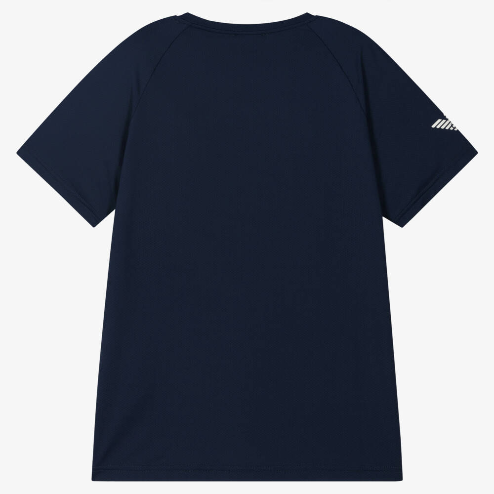 EA7 Emporio Armani-Teen Boys Navy Blue Ventus7 Sports T-Shirt | Childrensalon Outlet