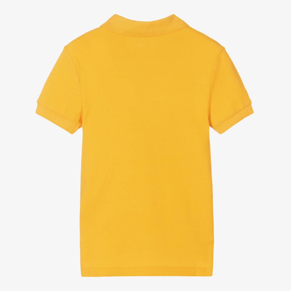 Ralph Lauren-Teen Boys Yellow Cotton Piqué Polo Shirt | Childrensalon Outlet