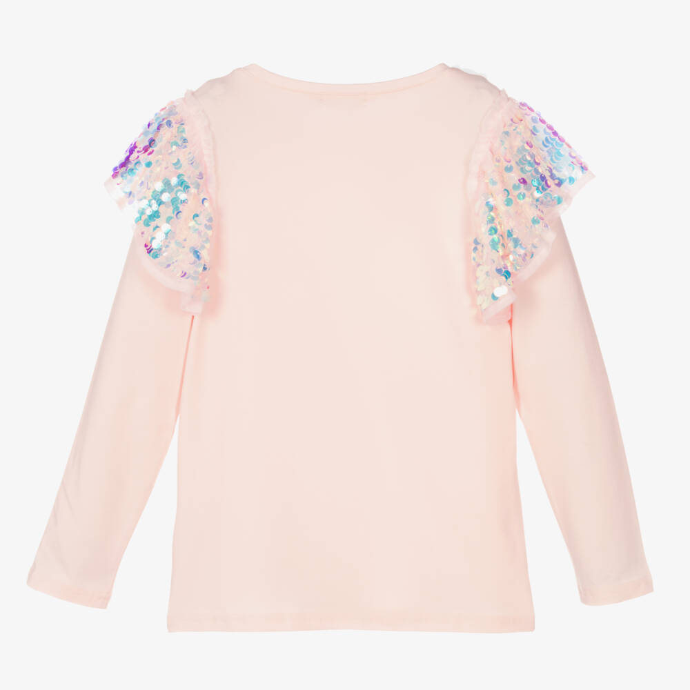 Angel's Face-Teen Girls Pink Sequin Top | Childrensalon Outlet