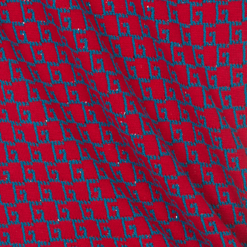 Gucci-Teen Girls Red & Blue Knit Dress | Childrensalon Outlet