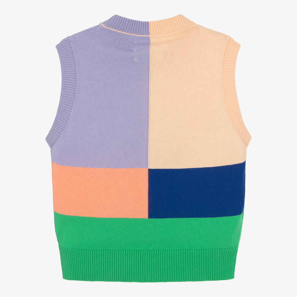 【COSYHARU】block knitted vest Knit Vest – KUOSE.com