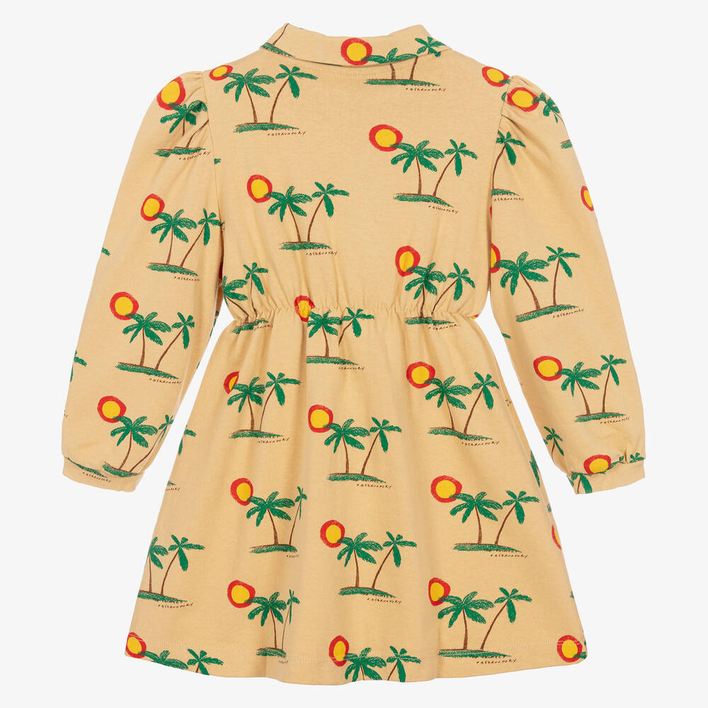 The Animals Observatory-فستان قطن جيرسي لون بيج | Childrensalon Outlet