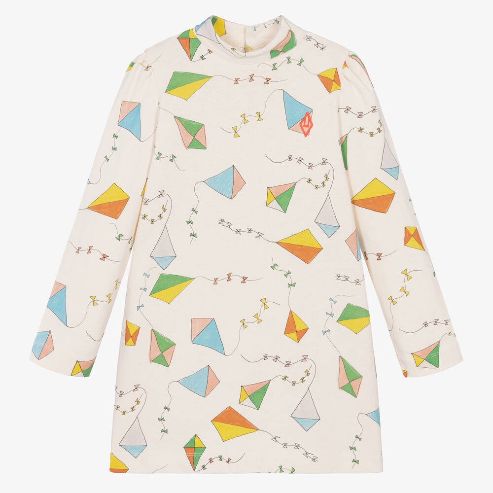 The Animals Observatory-Girls Ivory Cotton Kite Dress | Childrensalon Outlet