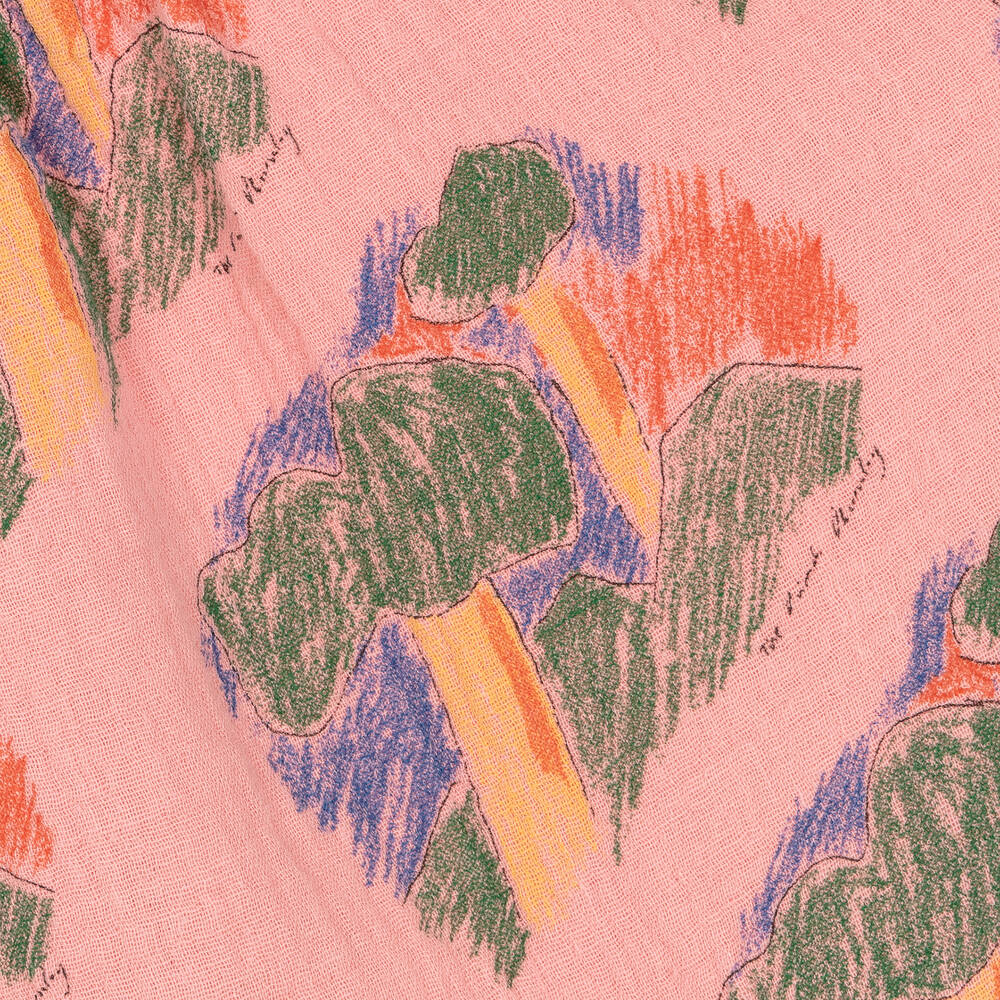 The Animals Observatory-Girls Pink Cotton Trees Skirt | Childrensalon Outlet