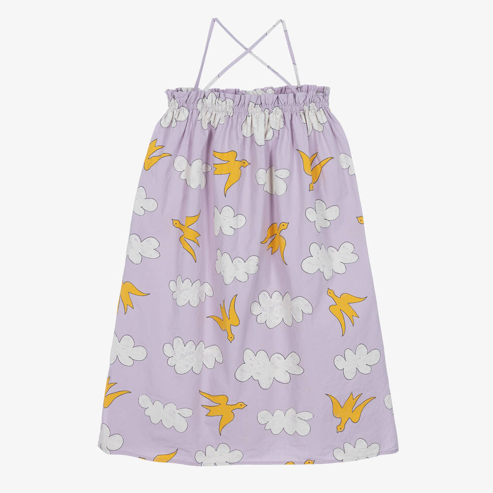 The Animals Observatory-فستان قطن بوبلين لون بنفسجي | Childrensalon Outlet