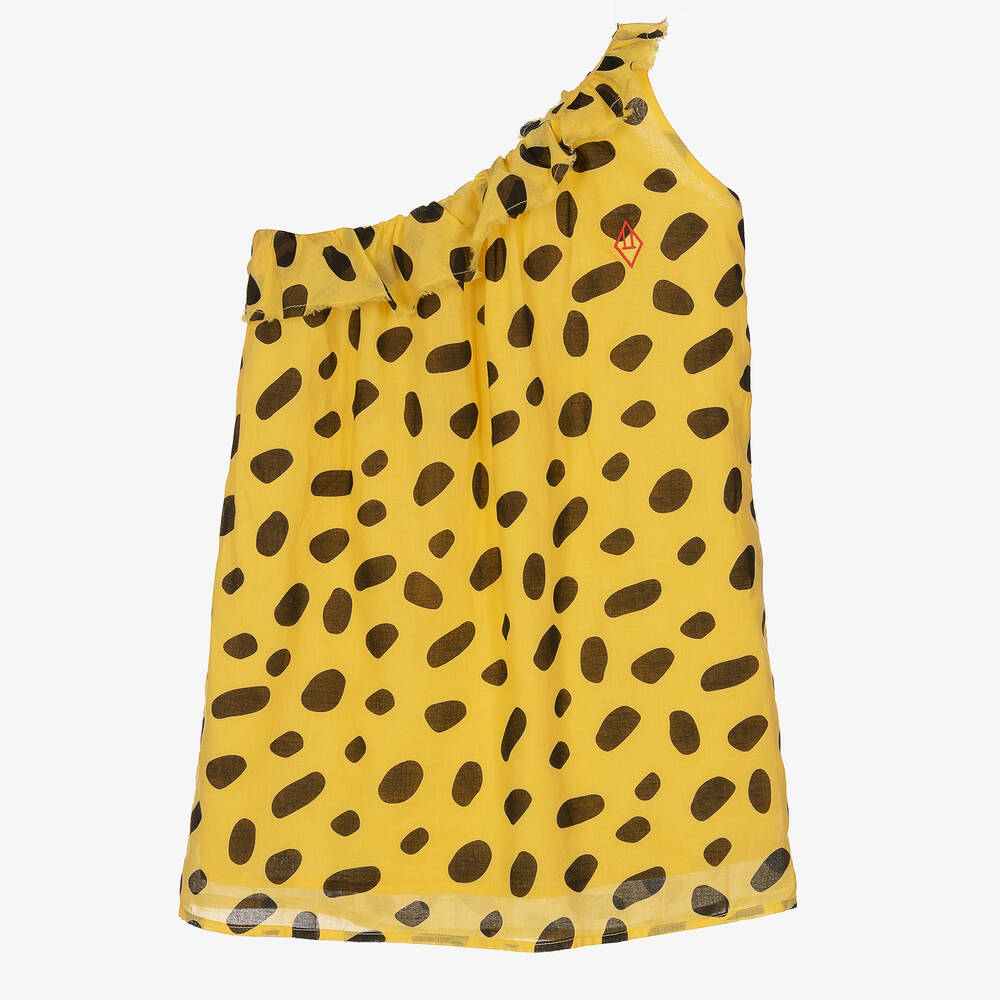 Yellow and black leopard print dress hot sale