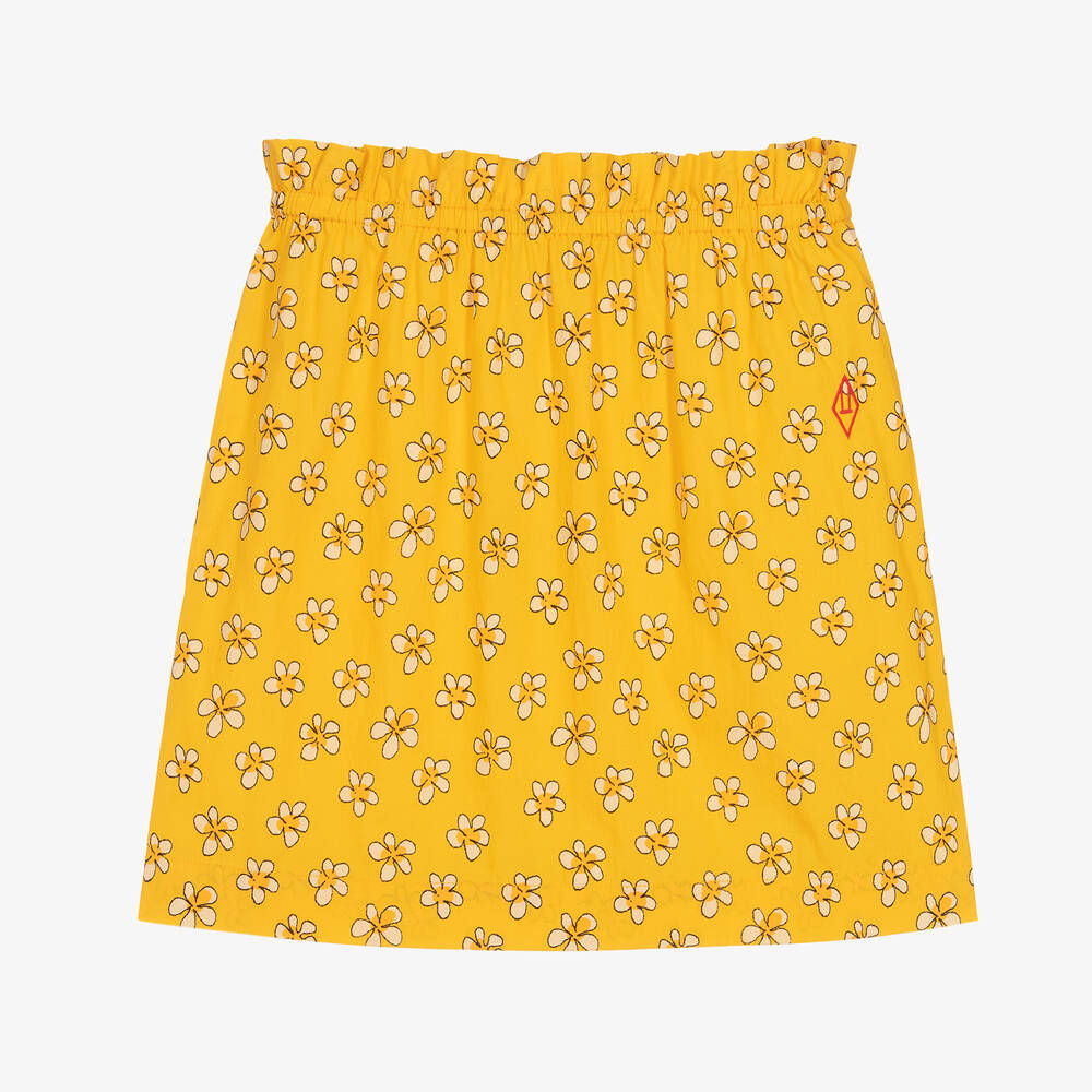 The Animals Observatory - Желтая юбка с ромашками для девочек  | Childrensalon