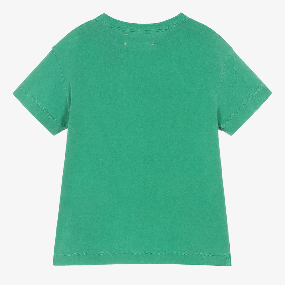 The Animals Observatory-تيشيرت قطن لون أخضر | Childrensalon Outlet