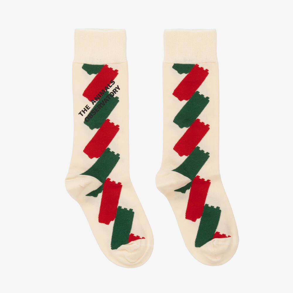 The Animals Observatory - Ivory Cotton Socks | Childrensalon