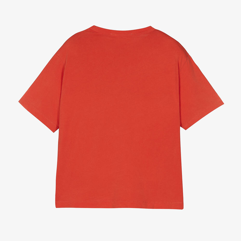 Oversized red t shirt clearance