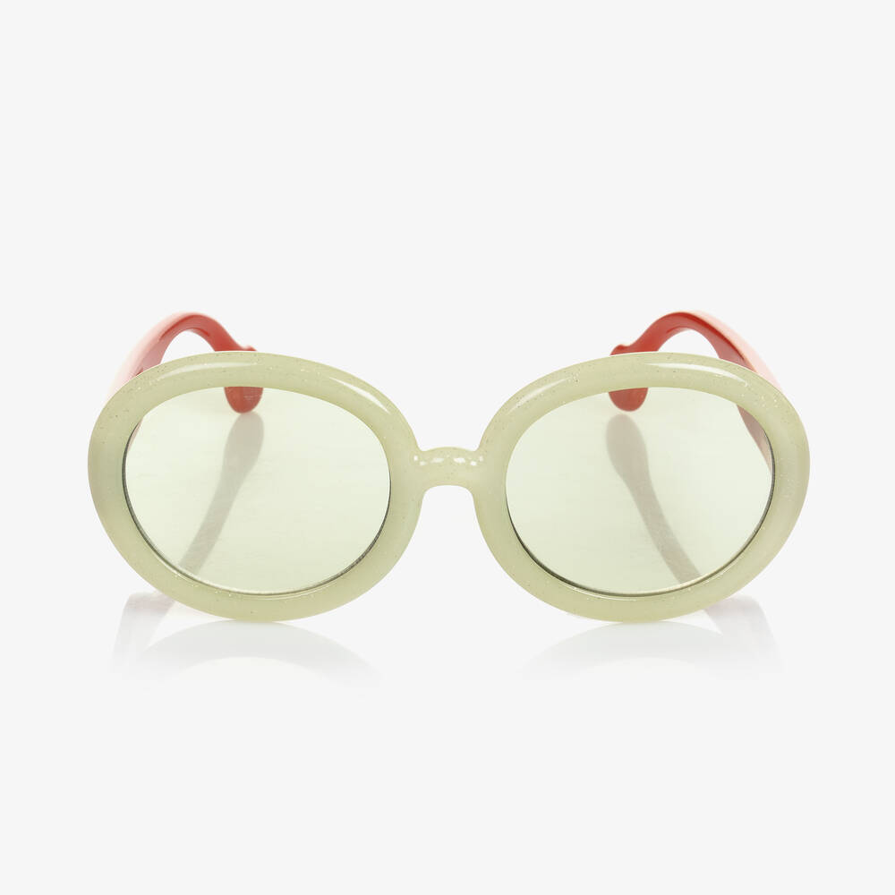 The Animals Observatory-نظارات شمسية لون عاجي وأحمر | Childrensalon Outlet