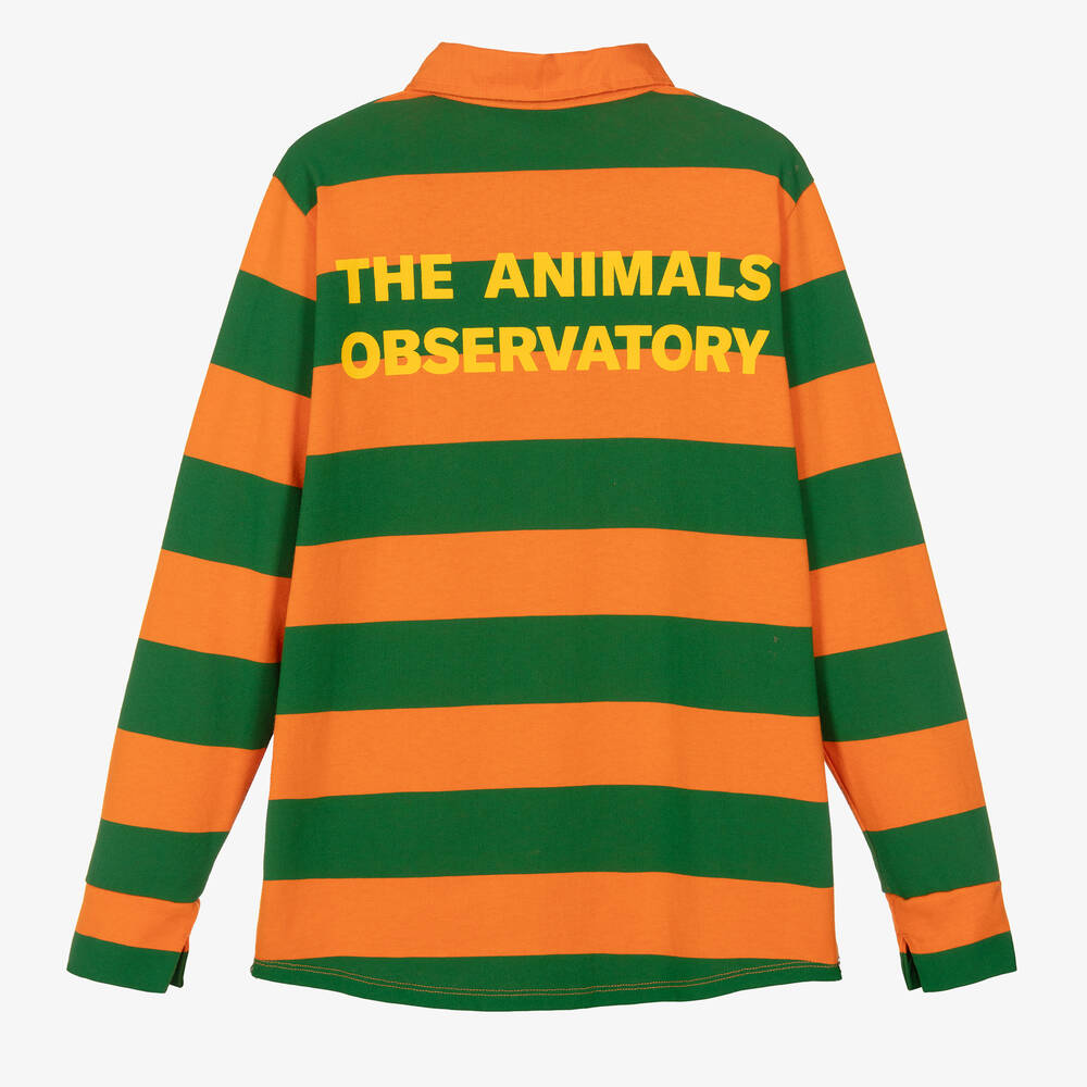 The Animals Observatory - Teen Boys Orange & Green Striped