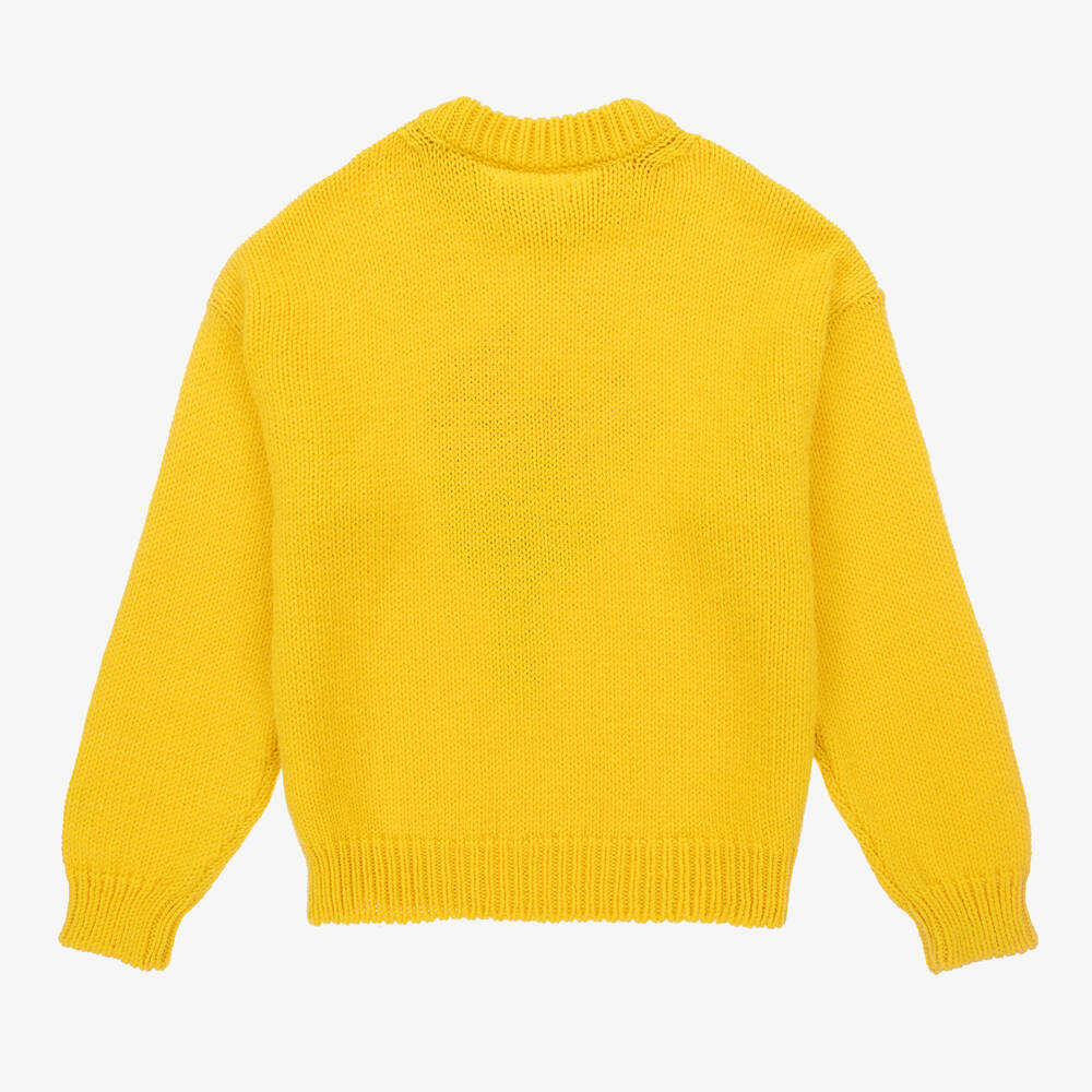 Bright yellow sweater top