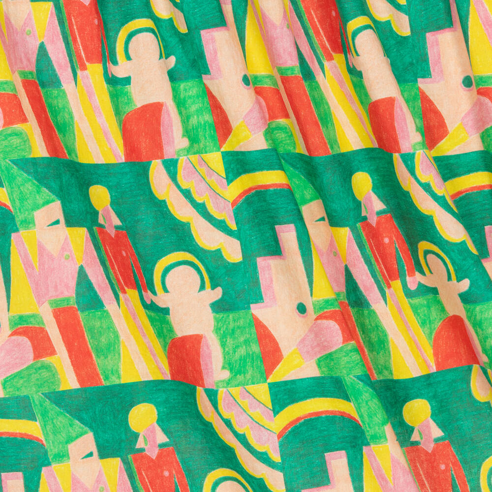 The Animals Observatory-Teen Girls Green Cotton Dress | Childrensalon Outlet