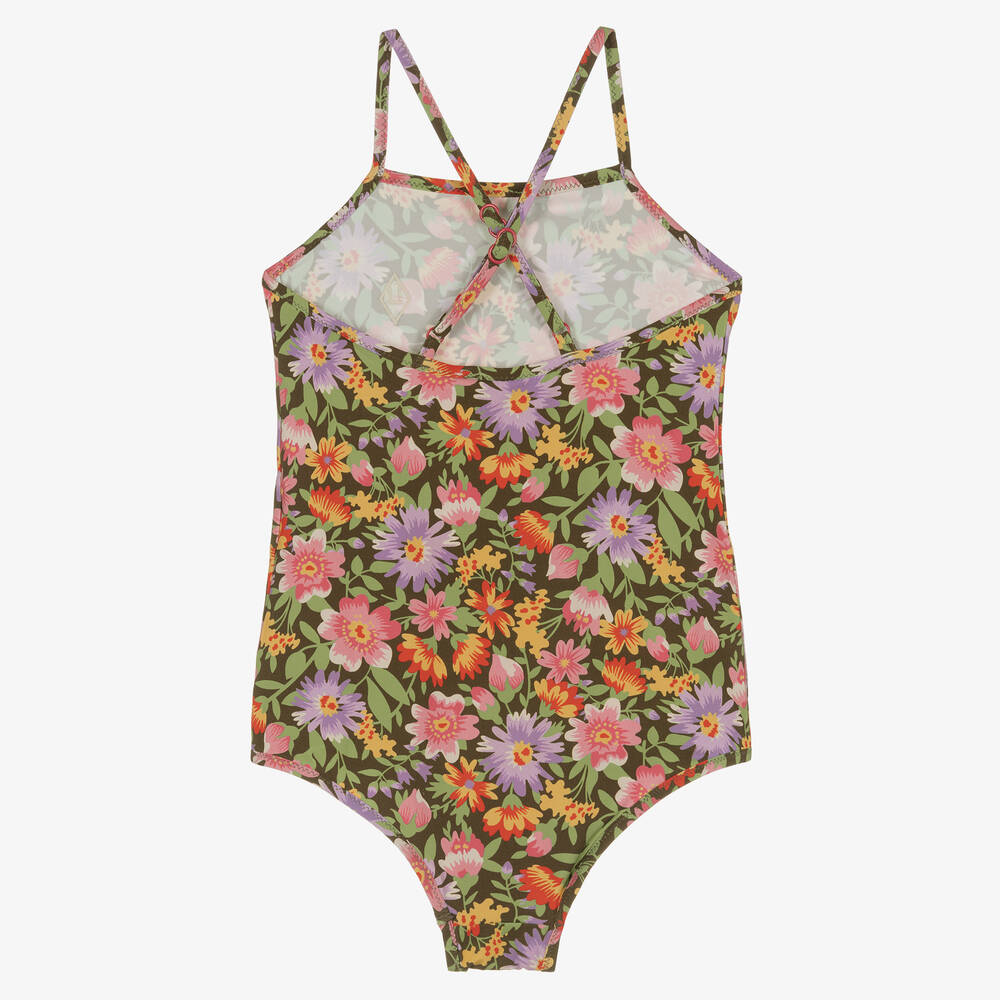 The Animals Observatory-مايّو تينز بناتي لون أخضر وزهري بطبعة ورود | Childrensalon Outlet