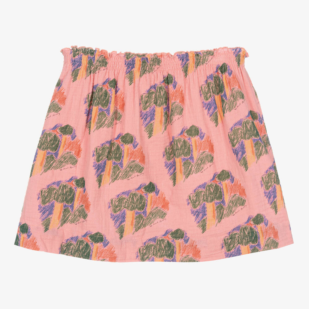The Animals Observatory-Teen Girls Pink Cotton Skirt | Childrensalon Outlet