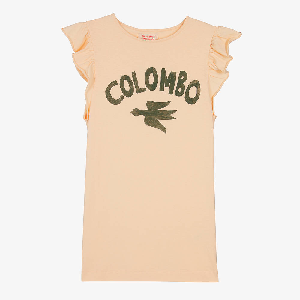 The Animals Observatory-Teen Girls Pink Graphic Dress | Childrensalon Outlet