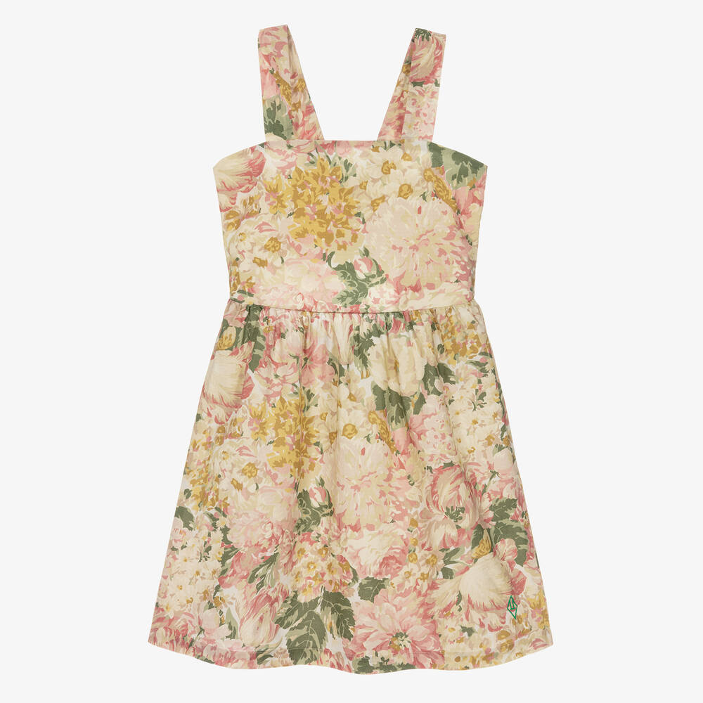 The Animals Observatory - Teen Girls Pink & Green Floral Dress | Childrensalon