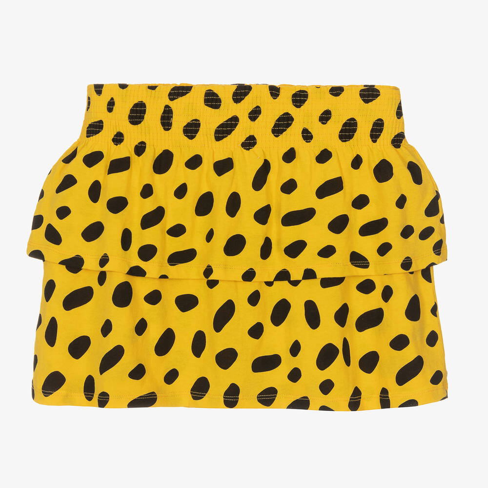 Leopard print skirt yellow shop