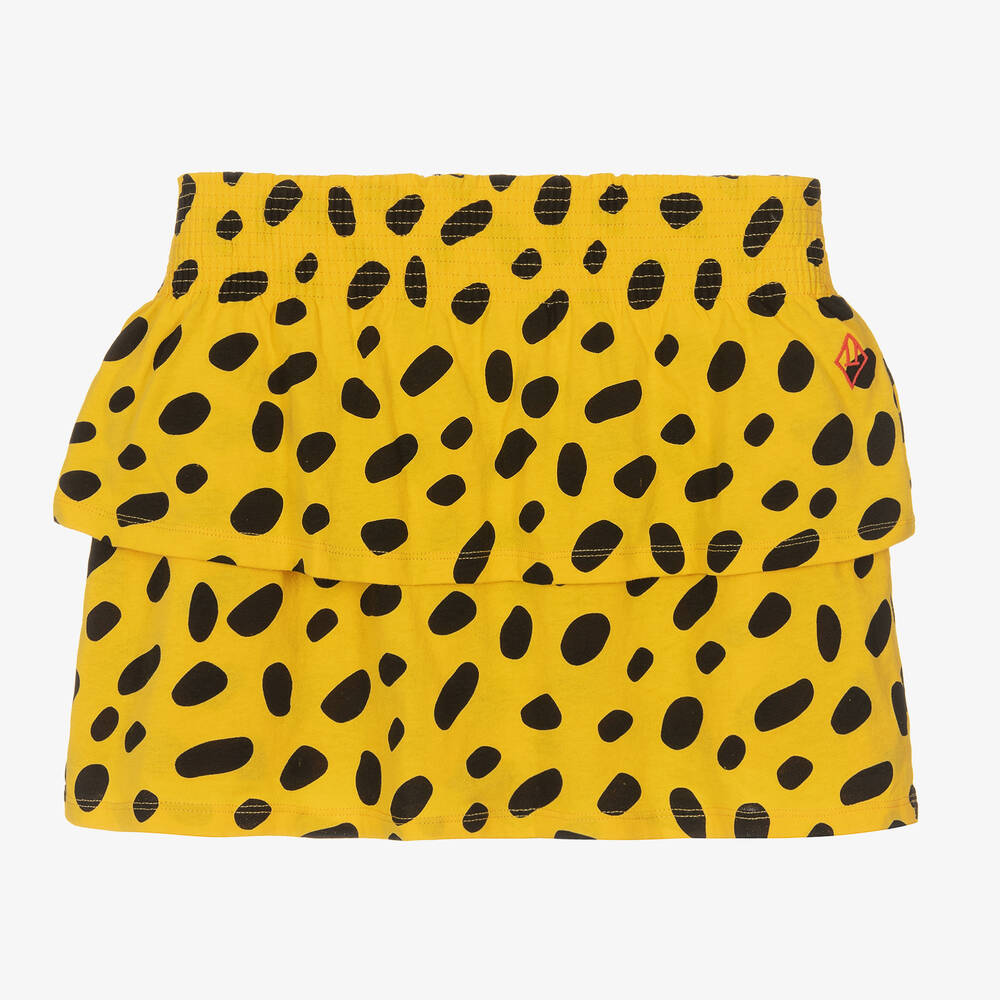 The Animals Observatory - Teen Girls Yellow & Black Cotton Skirt | Childrensalon