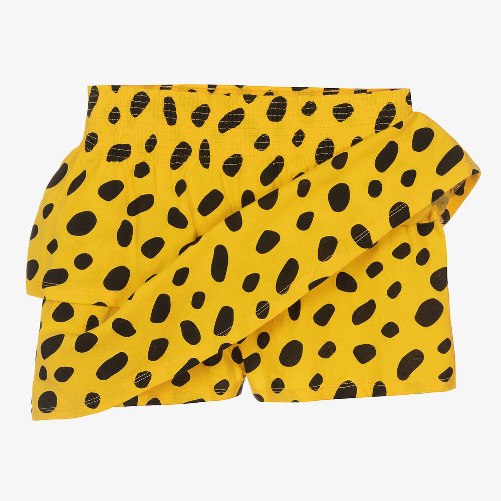 The Animals Observatory-Желто-черная хлопковая юбка | Childrensalon Outlet