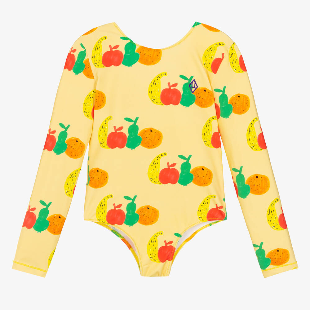 The Animals Observatory - Teen Girls Yellow Fruit Swimsuit | Childrensalon