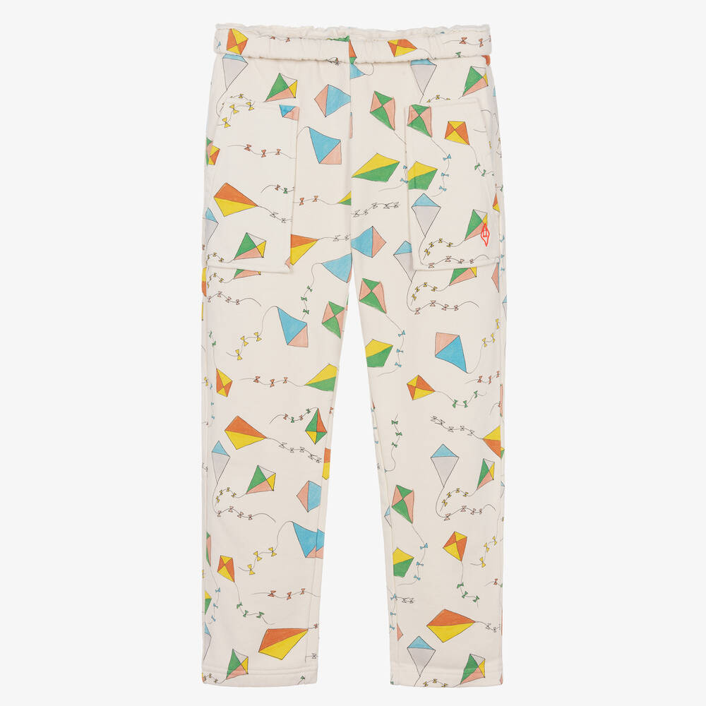 The Animals Observatory - Pantalon ivoire en jersey de coton | Childrensalon