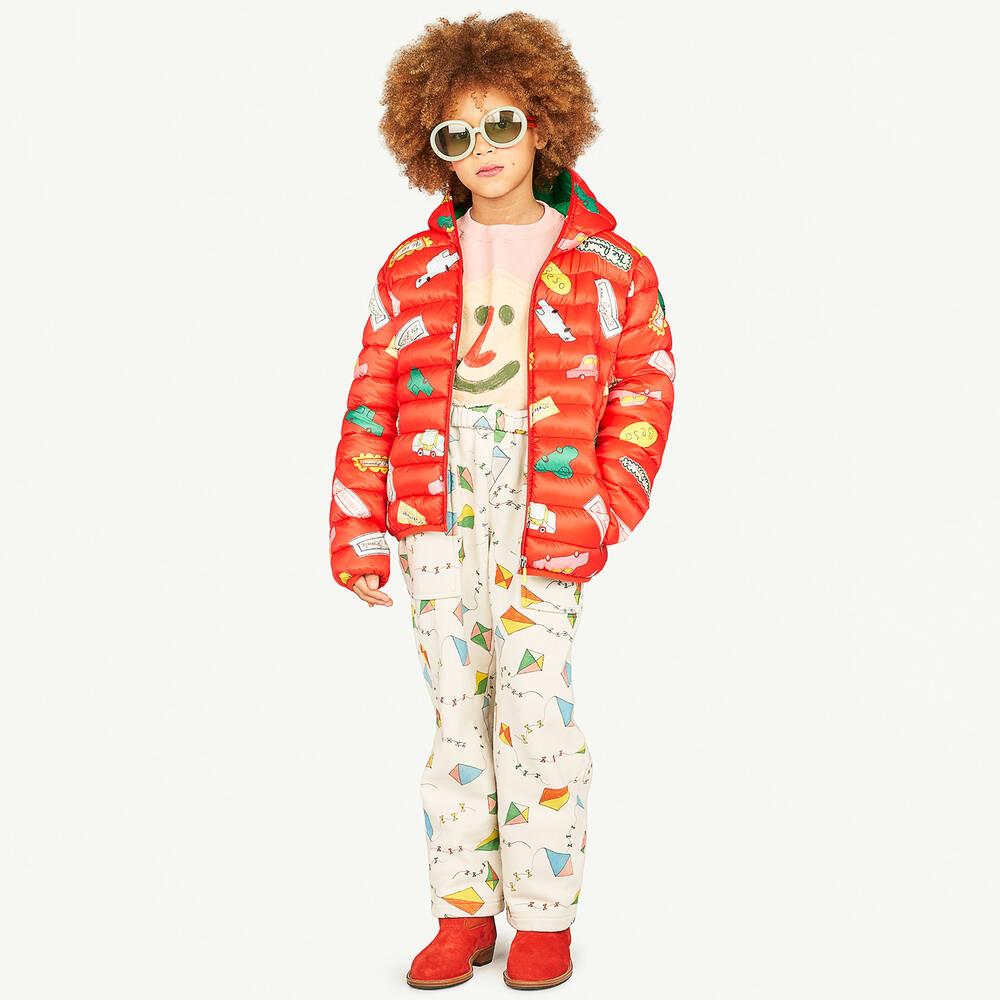 The Animals Observatory-Teen Ivory Cotton Jersey Kite Trousers | Childrensalon Outlet