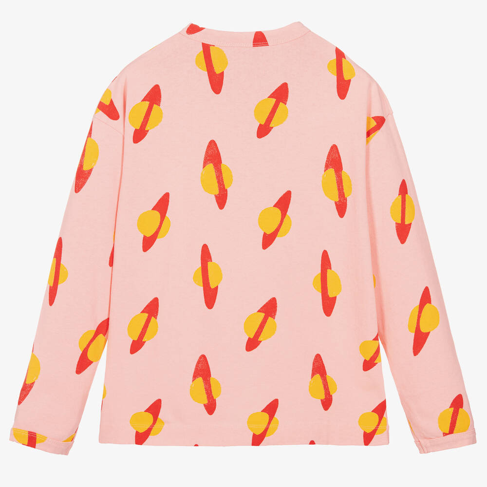 The Animals Observatory-توب قطن جيرسي لون زهري تينز | Childrensalon Outlet