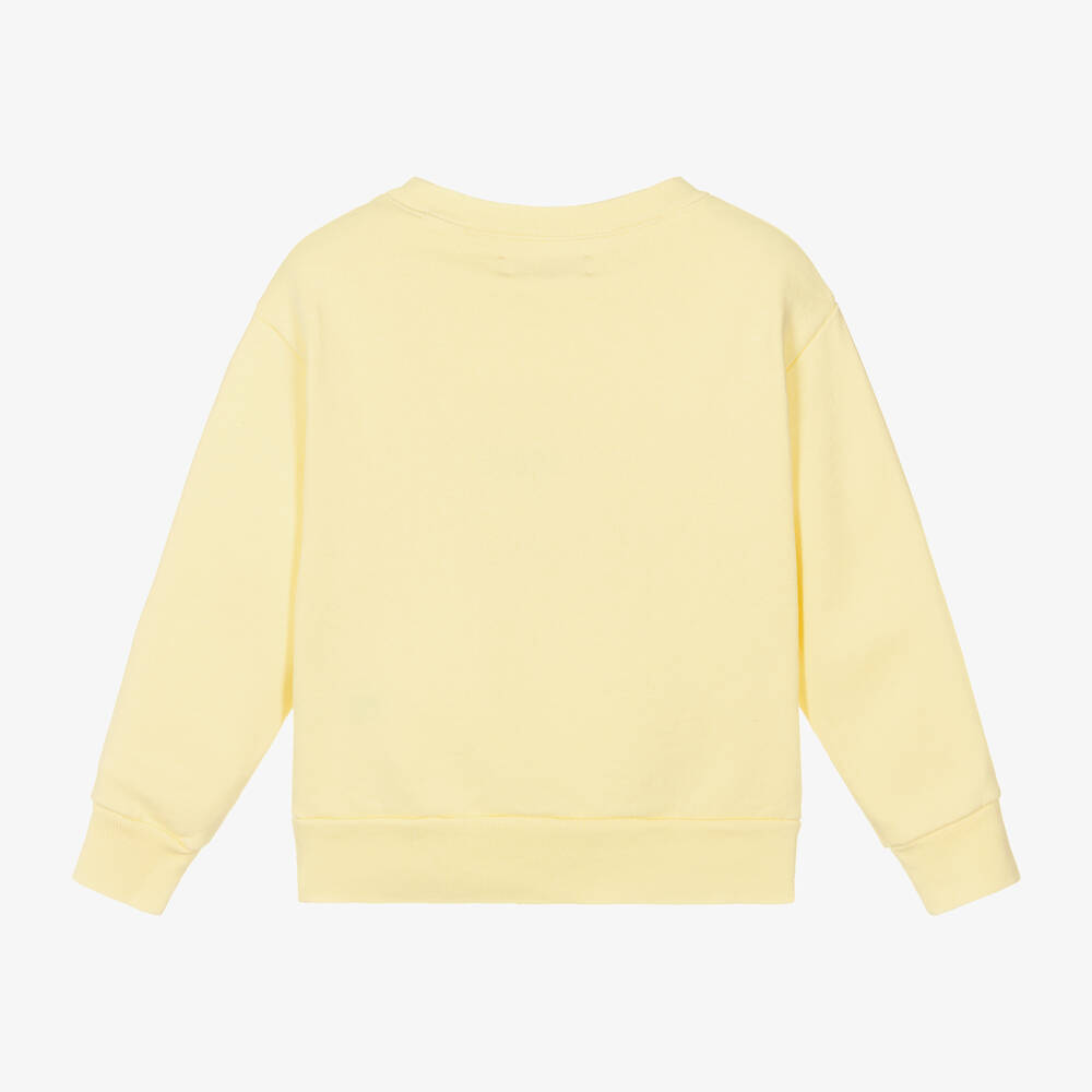 The Animals Observatory-سويتشيرت قطن جيرسي لون أصفر باستيل | Childrensalon Outlet