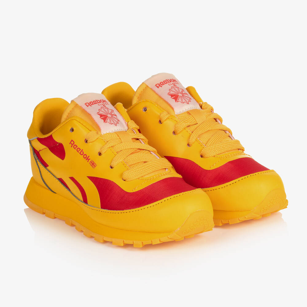 The Animals Observatory - Yellow Reebok Lace-Up Trainers | Childrensalon