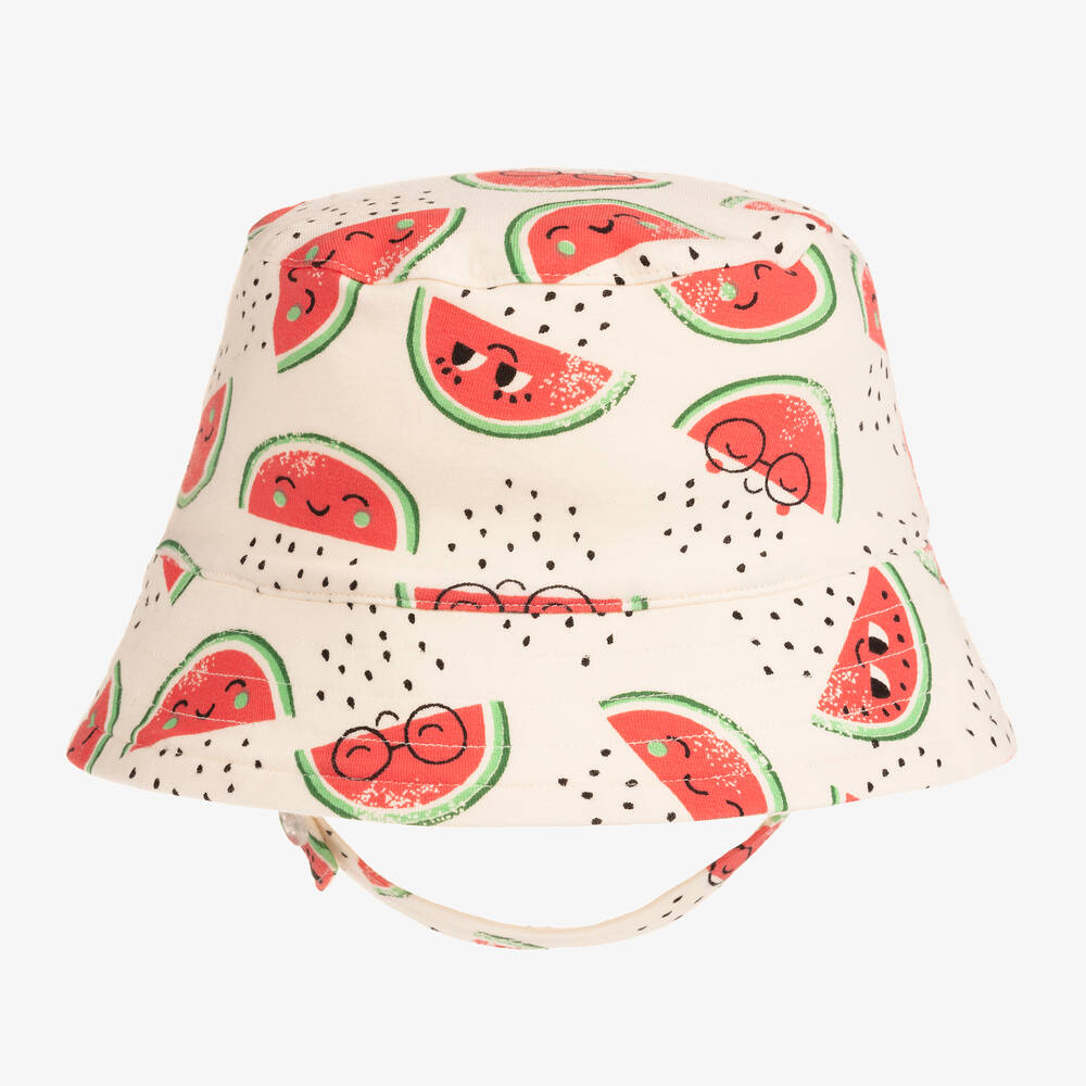 The Bonnie Mob - Baby Girls Cotton Watermelon Bucket Hat | Childrensalon