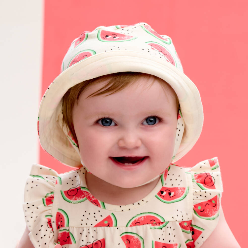 Baby girl cotton hat hotsell