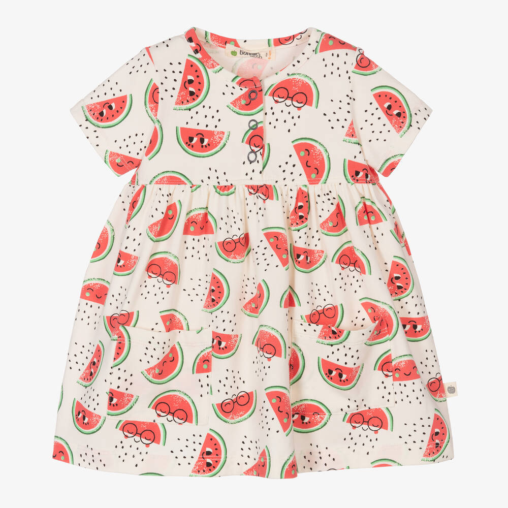 The Bonniemob - Baumwoll-Babykleid Wassermelonen | Childrensalon