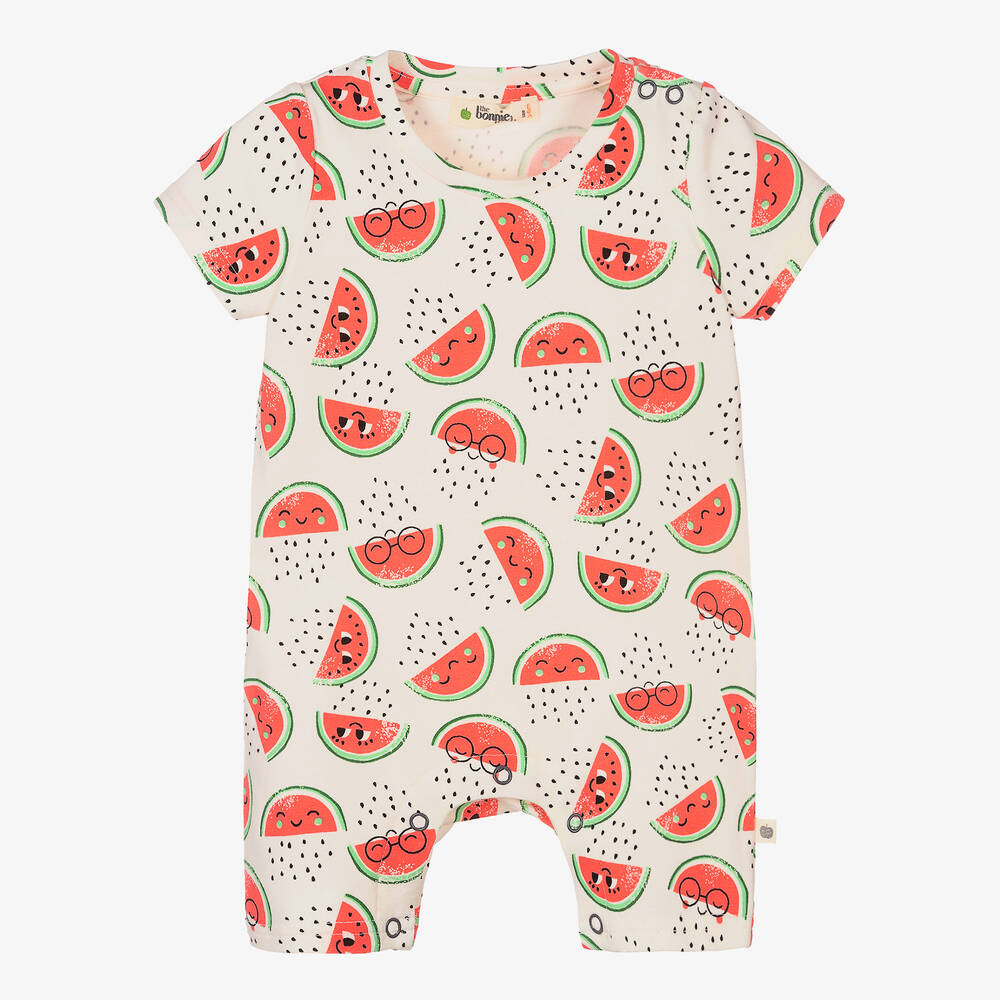 The Bonniemob - Baby Girls Cotton Watermelon Shortie | Childrensalon