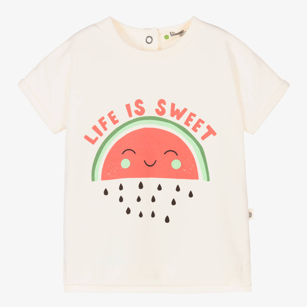 The Bonnie Mob - Wassermelonen-T-Shirt aus Baumwolle | Childrensalon