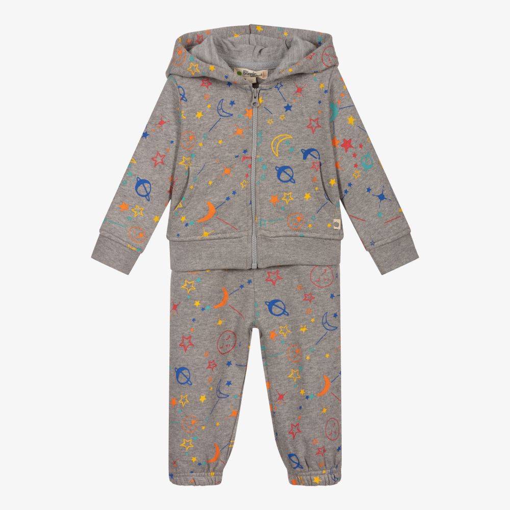 The Bonniemob-Серый спортивный костюм из хлопка для малышей | Childrensalon Outlet