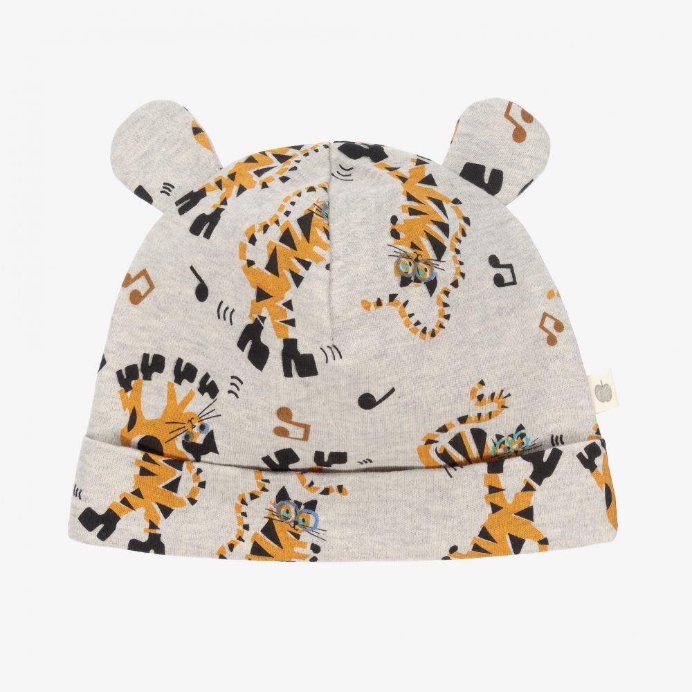 The Bonnie Mob - Grey Organic Cotton Hat | Childrensalon