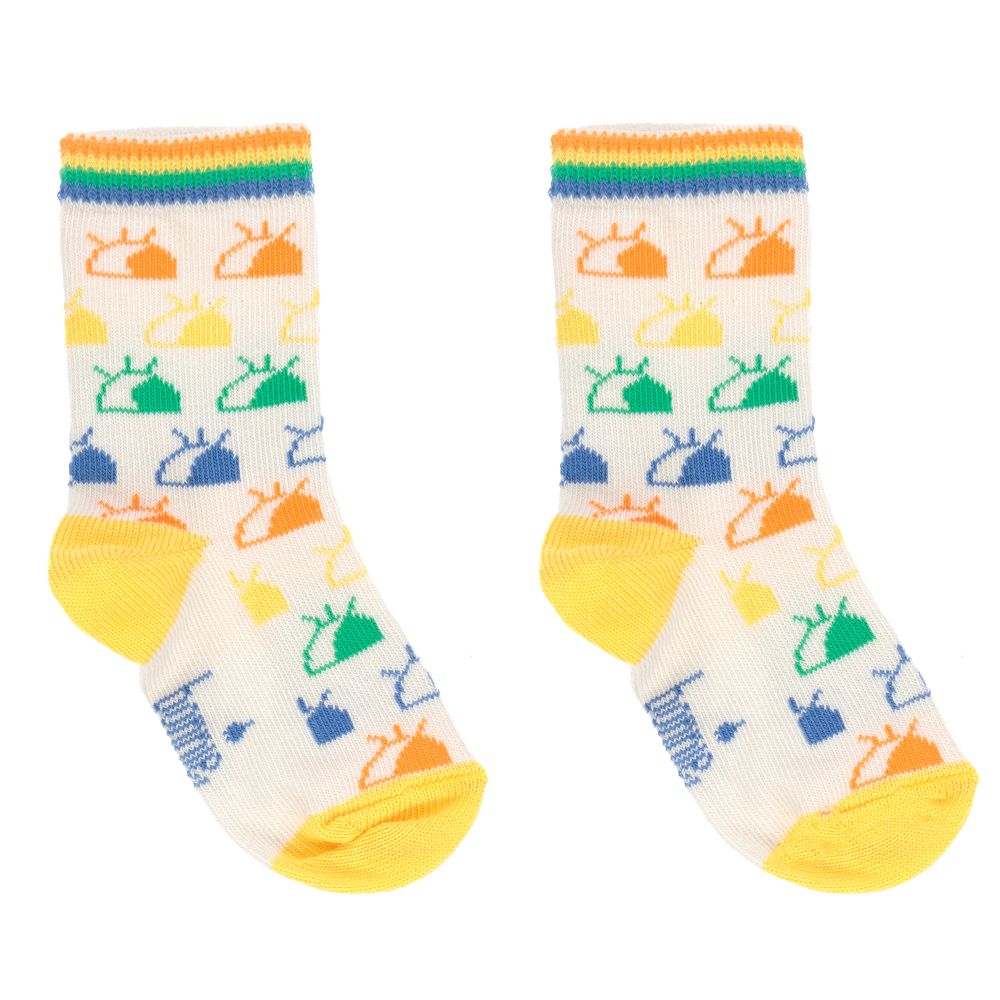 The Bonniemob - Кремовые хлопковые носки для малышей | Childrensalon
