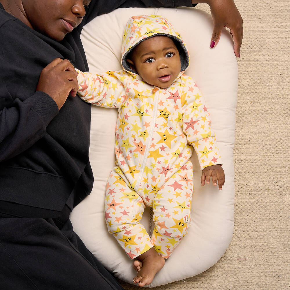 The Bonnie Mob Ivory Cotton Pramsuit Childrensalon Outlet