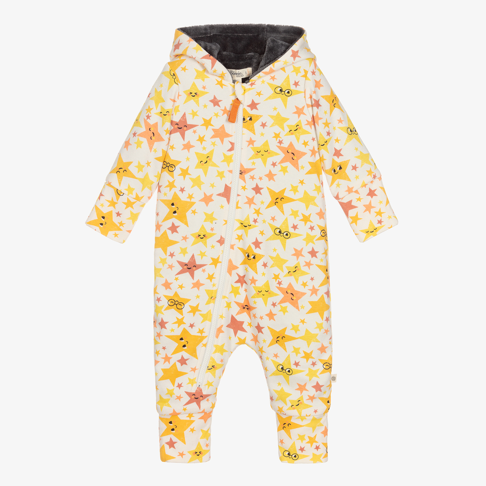 The Bonniemob-Ivory Cotton Pramsuit | Childrensalon Outlet