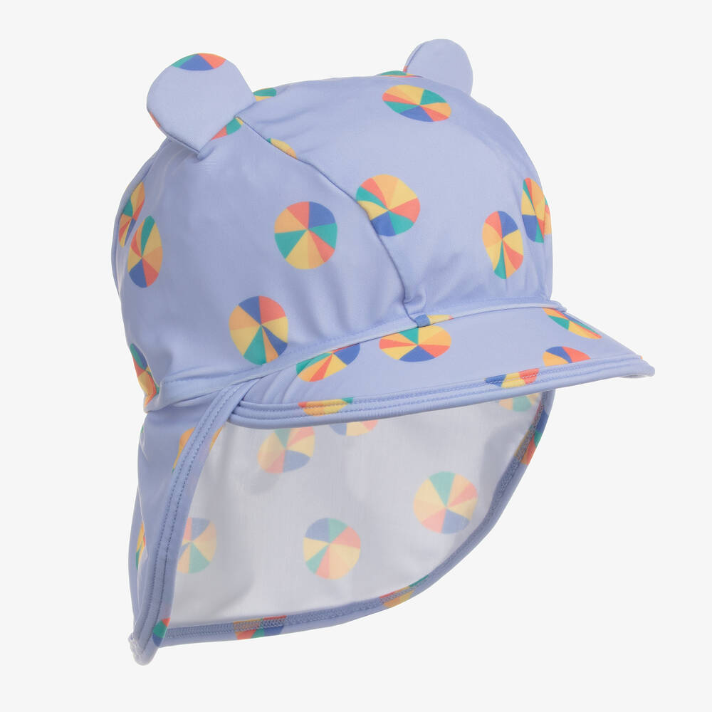 The Bonniemob Baby Boys Blue Swim Hat UPF 50 Childrensalon Outlet