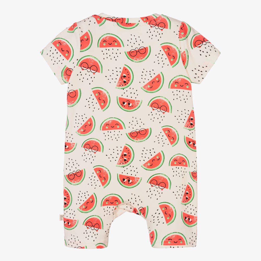 The Bonniemob-Baby Girls Cotton Watermelon Shortie | Childrensalon Outlet